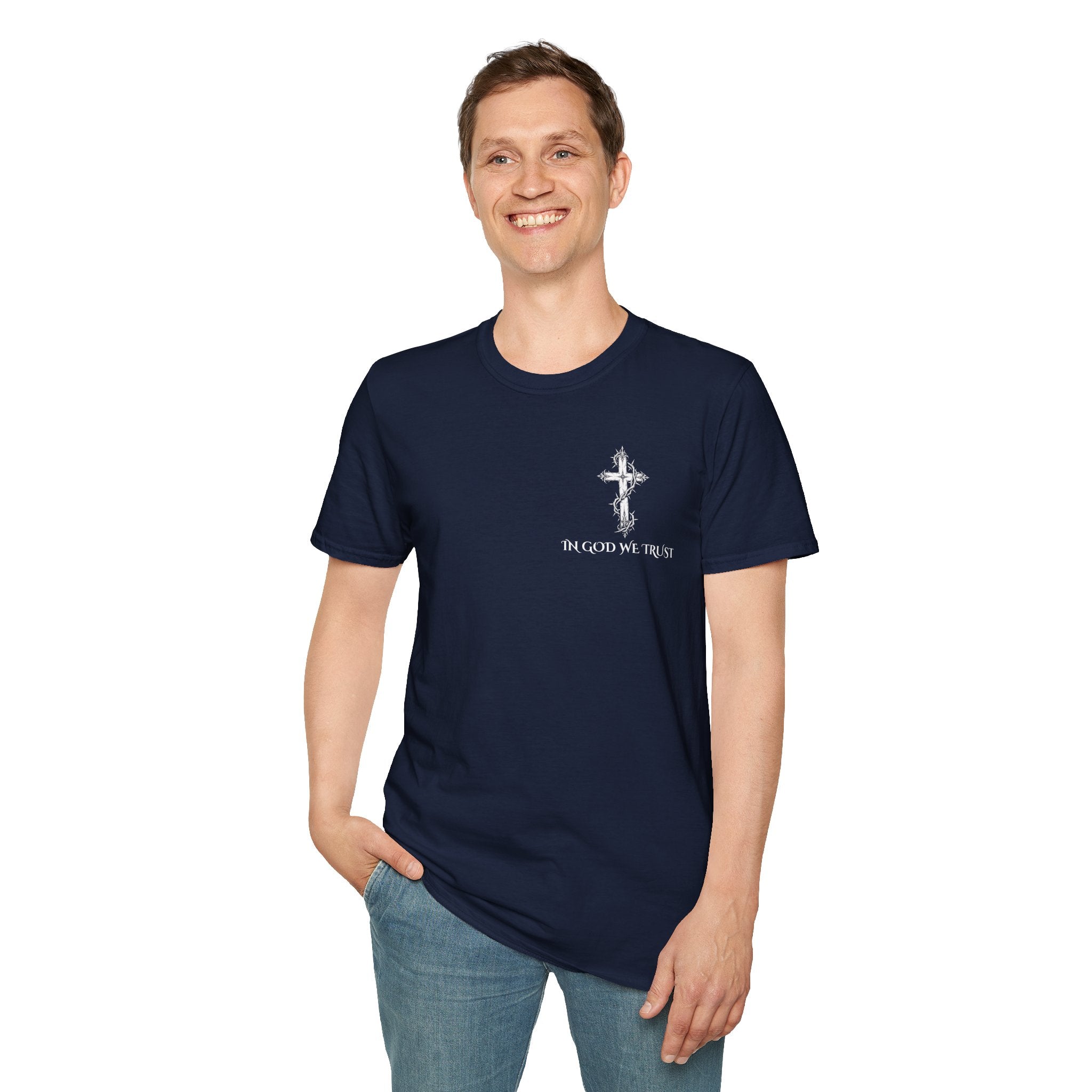 Christian T-Shirt - "Don't Lose the Fear of God" Cross Graphic Tee