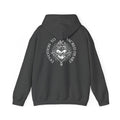 Faith-Inspired Hoodie - 'In God We Trust' Cross & Sacred Heart Back Graphic