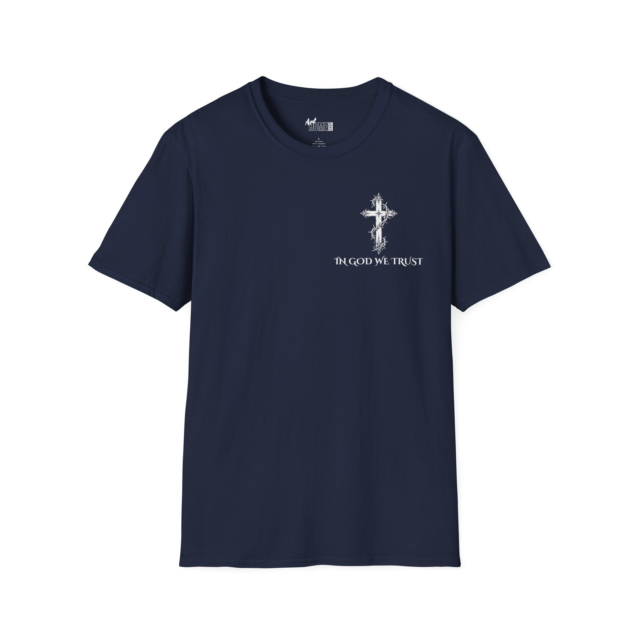 Christian T-Shirt - "God Loves Action" Front Star Design