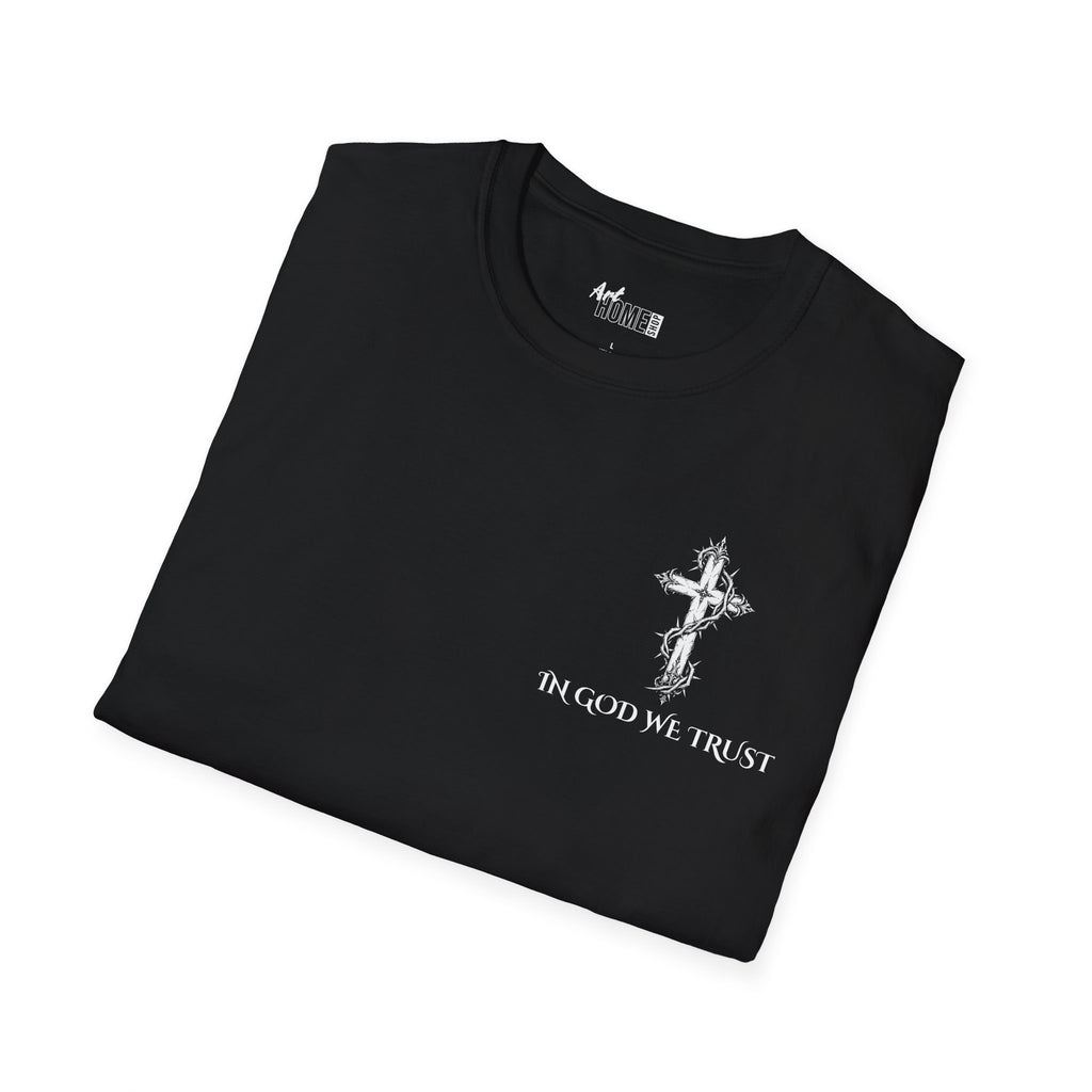 Christian T-Shirt - "God Loves Action" Front Star Design