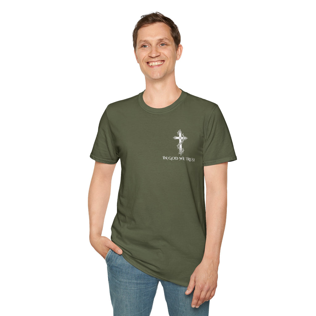 Christian T-Shirt - "Don't Lose the Fear of God" Cross Graphic Tee