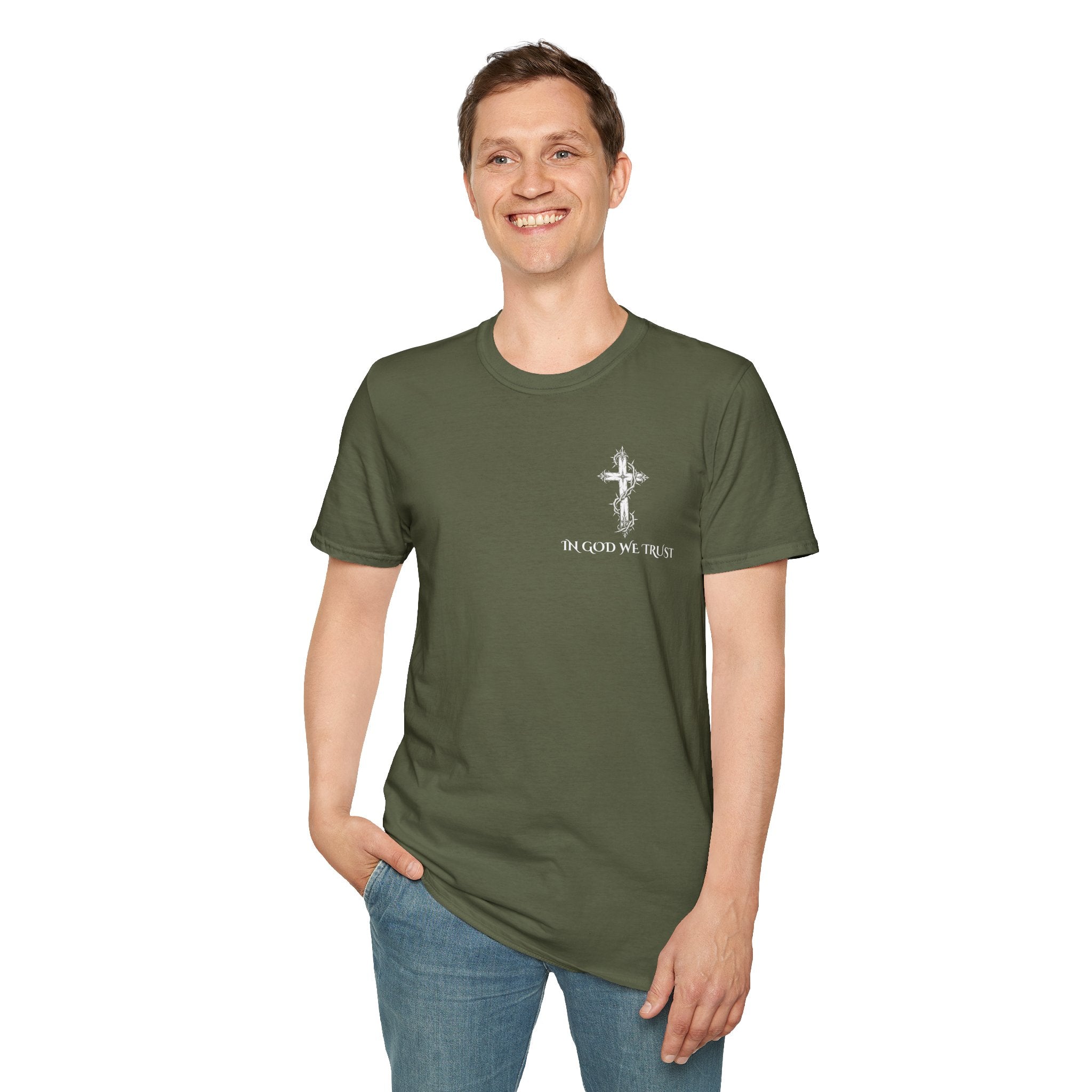 Christian T-Shirt - "Don't Lose the Fear of God" Cross Graphic Tee