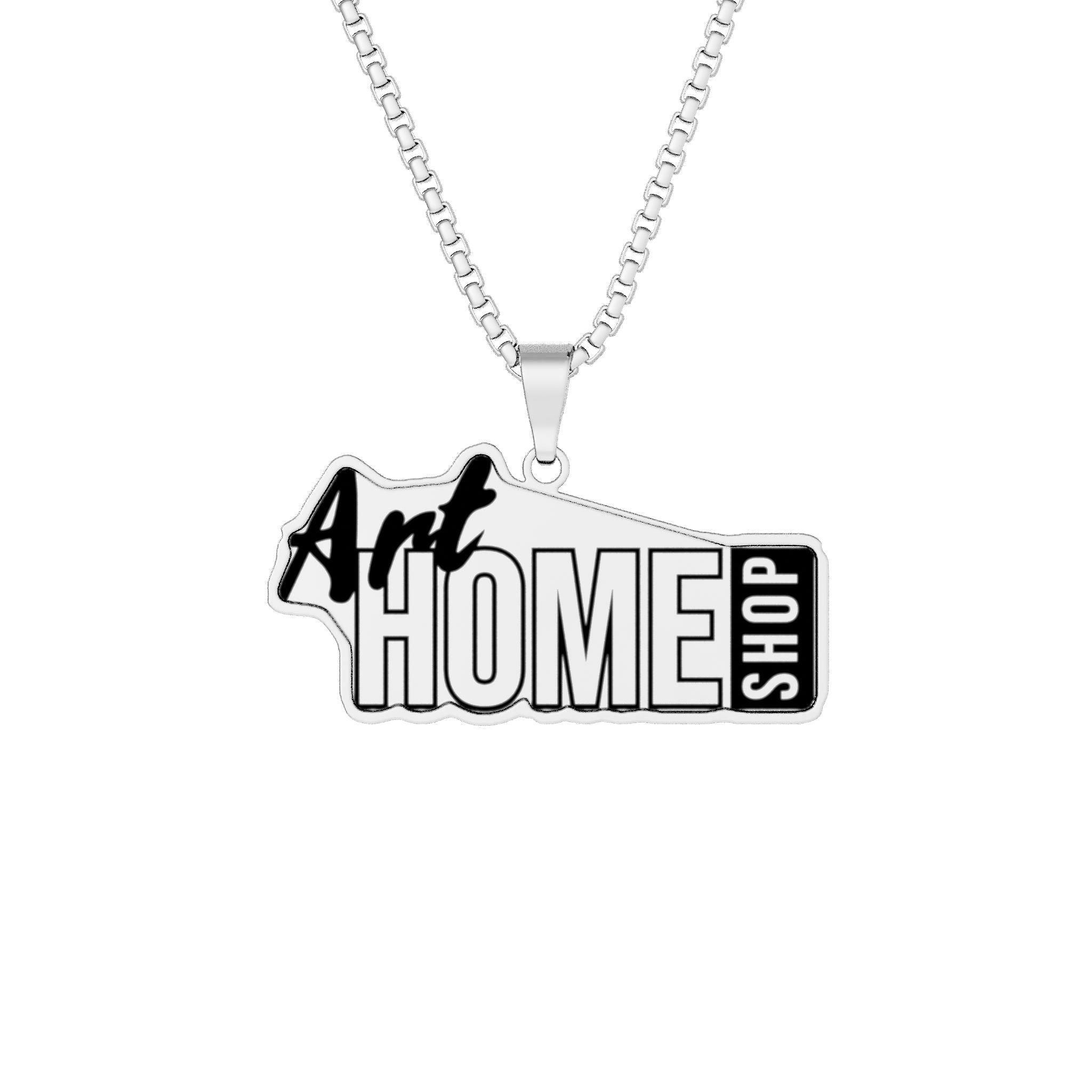 Custom Photo Square Pendant Necklace - Personalized Image Engraved Gift