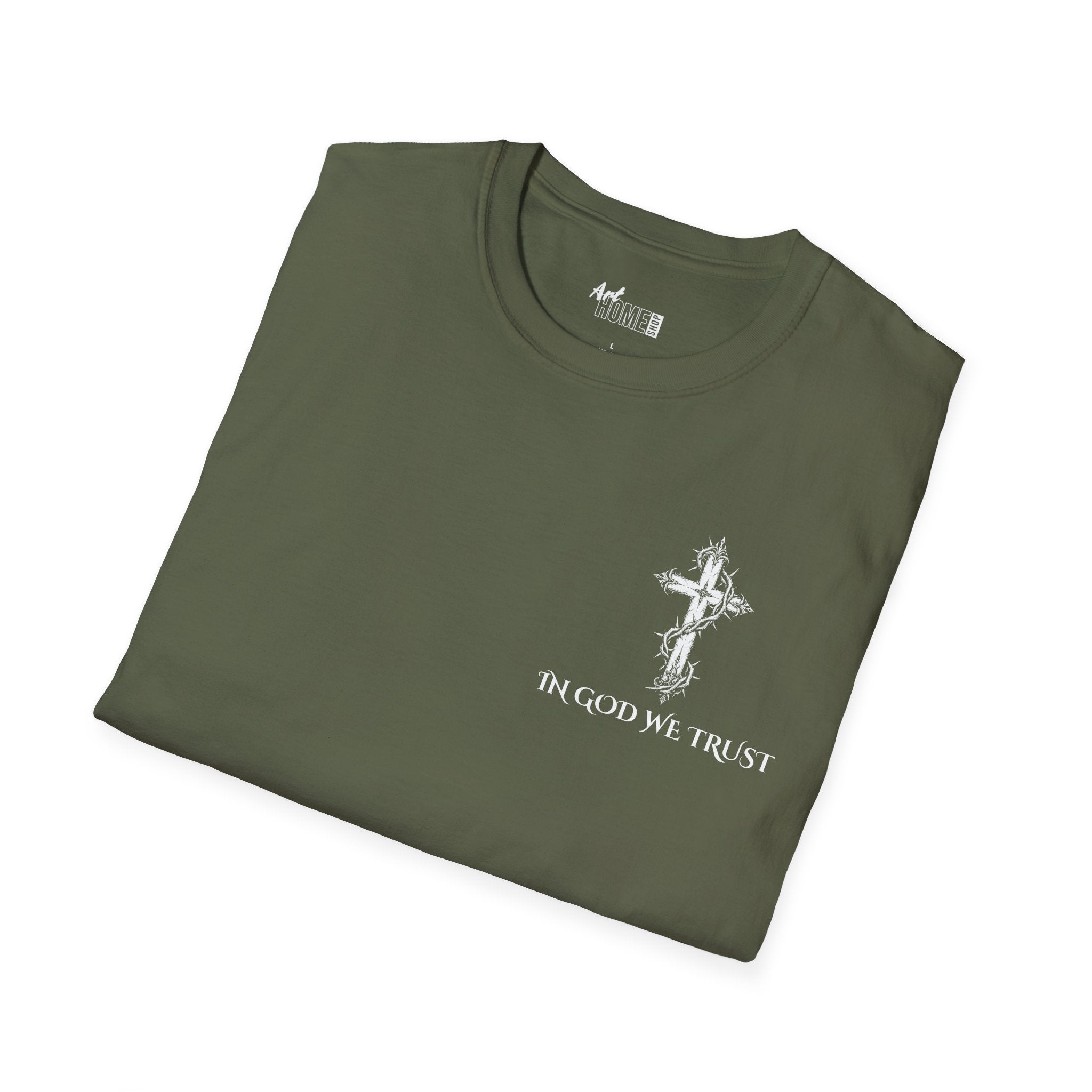 Christian T-Shirt - "In God We Trust" - "Jesus Is the King of Kings" Faith Tee