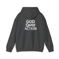 Copy of Faith-Inspired Hoodie - 'In God We Trust' Cross & 'God Loves Action' Back Graphic